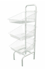 Cestino stand livelli bianco - stand, 3