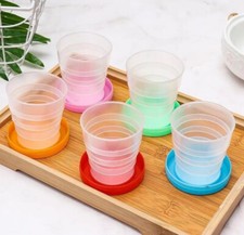 BICCHIERE RICHIUDIBILE TASCABILE POCKET PLASTICA PORTAPILLOLE ART.35717