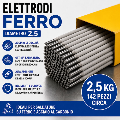 Elettrodi ferro rutilici 6013 - ferro,