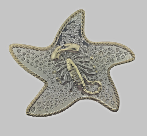Fibbia cintura scorpione - , nuova