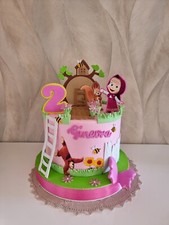 torta scenografica Mod. Masha E Orso Personalizzabile 