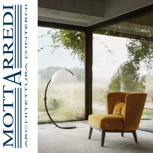 Poltrona tessuto con base - poltrona,