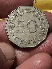 Malta Moneta 50 centesimi 1972