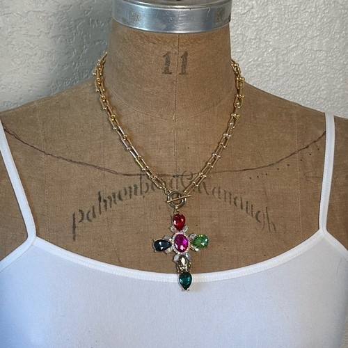 Collana croce cristallo - collana,