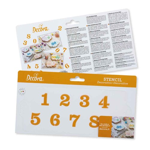 Stencil per torte numeri 0 - stencil,