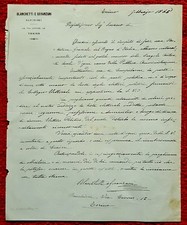 2127-TORINO, BANCHIERI BLANCHETTI E GERANZANI, LETTERA AUTOGRAFA, 1865