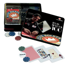 Set Texas Holdem 100 Fiches Carte e Dealer Luca Pagano Scatola metallo Juego