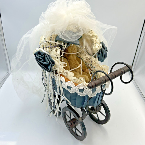 Passeggino bambola antico xix - passeggino,