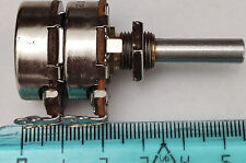 2 x POTENZIOMETRI LOGARITMICI DOPPI NEOHM 2X 50K OHM ALBERINO 6 X 20 mm.