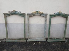 GRUPPO 3 CORNICI LEGNO CON CIMASA SCOLPITA - LEGGERA LACCATURA  - 1940 EMILIA