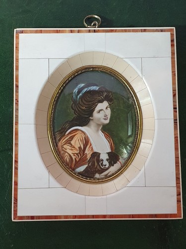 Antico ritratto miniatura - in,