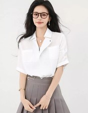 Camicia Bianca Tasche Frontali