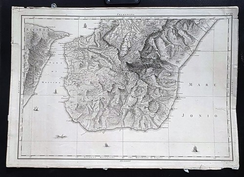 Stampa antica mappa 1788 - antica,