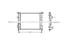 Radiatore Acqua Motore Renault Scenic 1.4 1.6 Benzina dal 1996