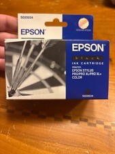 epson ink cartridge black S020034 originale nuovo e mai usato, scaduto 