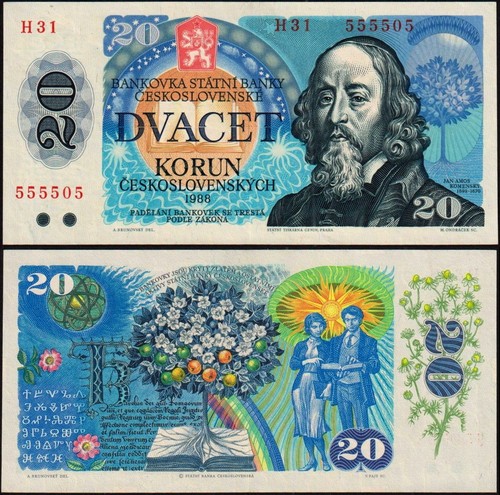 Cecoslovacchia korun 1988 - cecoslovacchia,