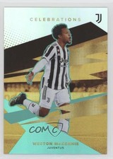2021 Juventus Team Set Signature Celebrations Aqua Foil /40 Weston McKennie #40