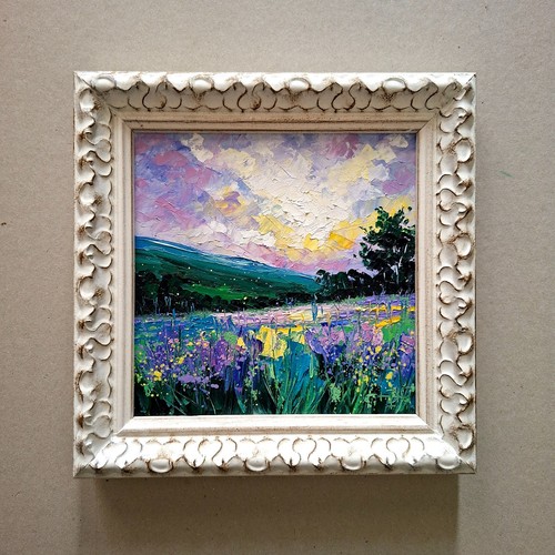 Quadro campo lavanda provenza - lavanda,