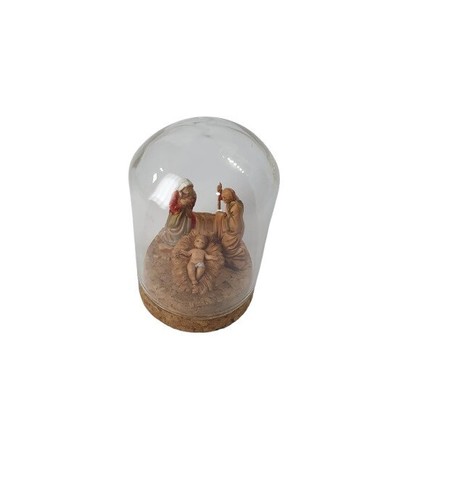 Presepe campana vetro 6x5 - vetro,