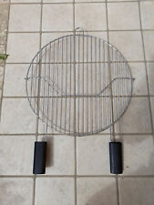 GRIGLIA TONDA PER BARBECUE IN ACCIAIO 42,5 CM CON MANICI 56 CM