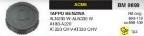 898116 tappo serbatoio benzina - serbatoio,