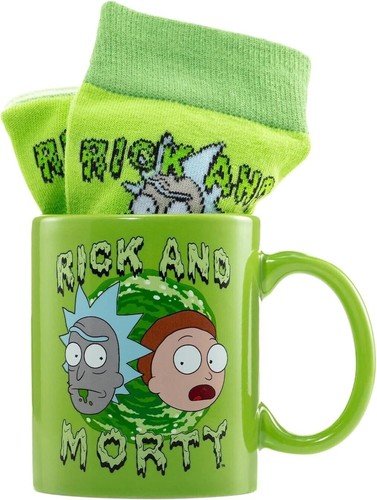 Rick morty mug sock set - &,