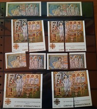 Lotto Città del Vaticano accumulo di foglietti nuovi e timbrati