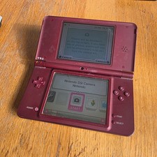 Console Nintendo DSi XL Rosso Bordeaux con CARICATORE e PENNINO