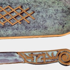 Bronzo Scrivania Lettera Apri