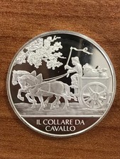 il COLLARE DA CAVALLO    MEDAGLIA ARGENTO .925  SILVER FDC PROOF Gr. 14