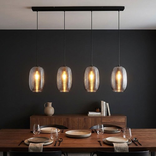 Globo lampadario led - lampadario, vetro