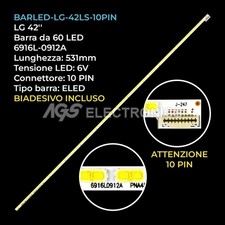 BARRA 60 LED 10 PIN STRIP LED