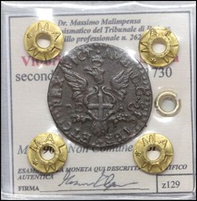 Vittorio Amedeo II di Savoia Re di Sicilia Grano 1717 Palermo monete italiane