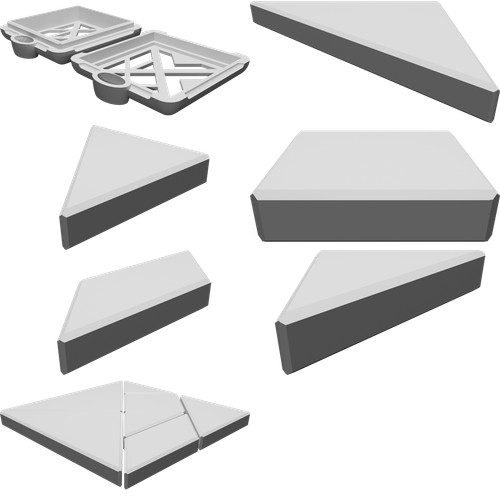 Set puzzle tangram - set,