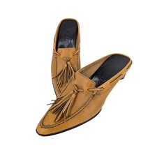 Tods Leather Tassel Mule
