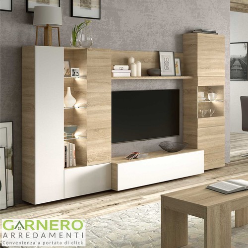 Parete attrezzata gary rovere - parete,