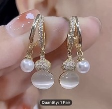 Coppia di eleganti orecchini a