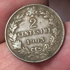 ? MONETA REGNO D'ITALIA RE VITTORIO EMANUELE III° SAVOIA 2 CENTESIMI 1903 VALOR