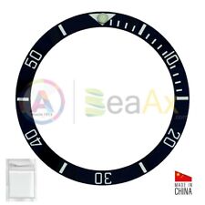 Inserto in ceramica per ghiera Rolex Submariner Nero indici argento 116610