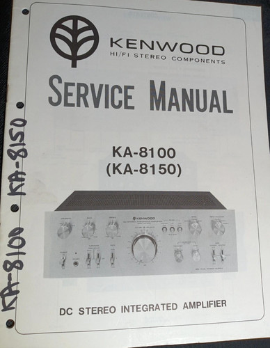 Kenwood 8100 8150 - ka-8100, ka-8150