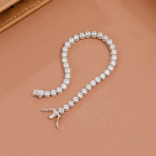 Bracciale tennis 4ct - bracciale, taglio