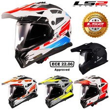 CASCO MOTO LS2 MX702 PIONEER II DOPPIA VISIERA ADVENTURE OFF ROAD MX ECE22.06