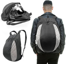 Zaino Da Portacasco Moto Multifunzione, 28L Sportiva Zainetto Impermeabile, Univ