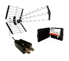 Kit TDT Antena BKM 18dB 5G con