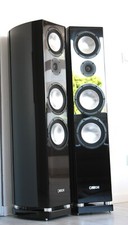 Canton Vento 890.2 altoparlante da pavimento nero lucido home theater come nuovo