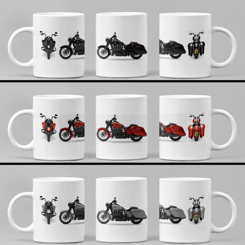 Tazza personalizzata harley - tazza,