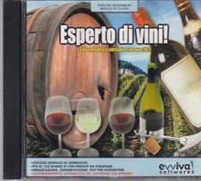 ESPERTO DI VINI LA TUA ENOTECA VIRTUALE CD ROM EVVIVA SOFTWARE Ottimo E00587