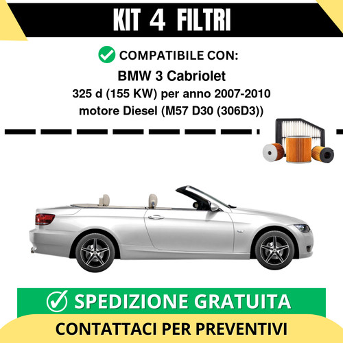 Kit filtri tagliando per - filtri, bmw