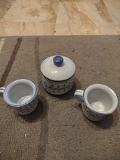 Set tazzine e zuccheriera in ceramica artigianale italiana – Cer. Bramante