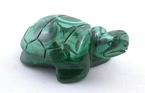 African malachite carved - malachite,